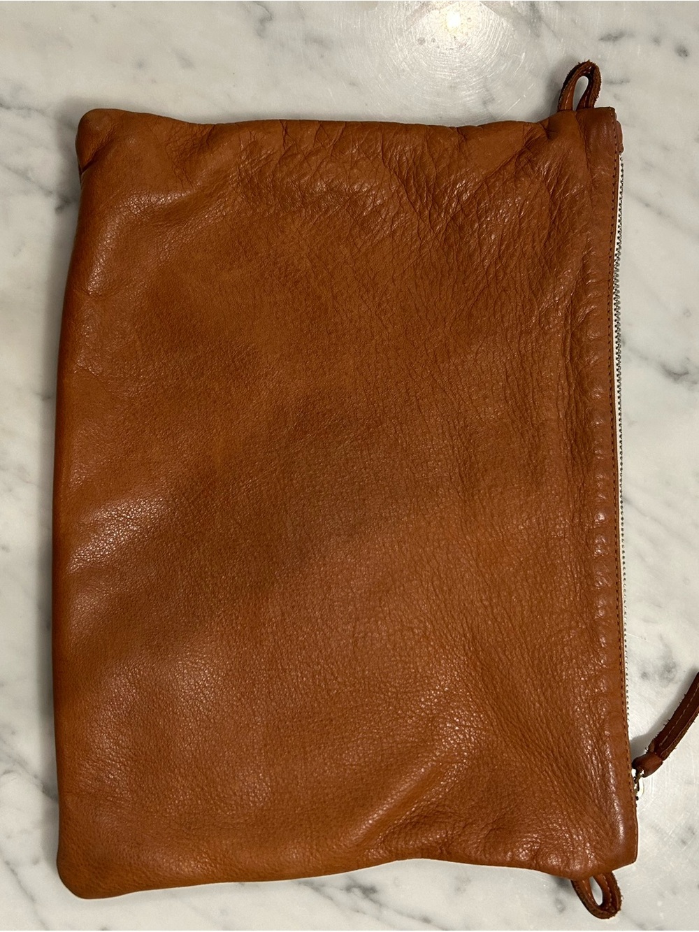 Clare V. Tan Leather Crossbody Bag with Gold Hardware - Picture 3 of 10